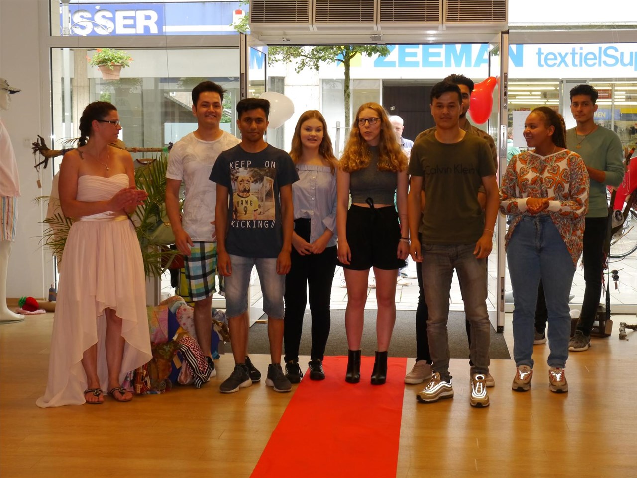 Modenschau von Jugendlichen